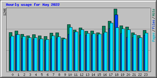 Hourly usage for May 2022