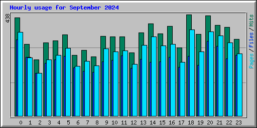 Hourly usage for September 2024