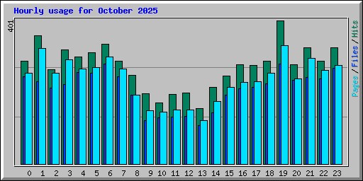 Hourly usage for October 2025